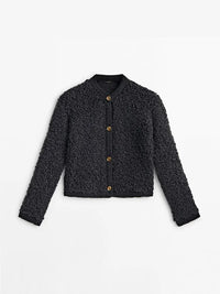 Lila | Stilvolle Damenjacke für kühle Herbstabende – Schwarz