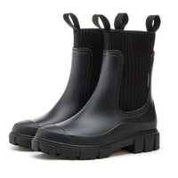 Damen-Luxus Stiefel, Wasserdicht – Schwarz
