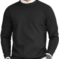 Klassisches Herren Rundhals T-Shirt aus Baumwolle | Atmungsaktiv & Pflegeleicht – Schwarz