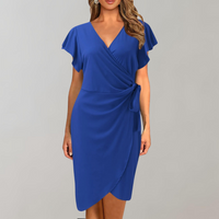 Vivian - Elegantes und fließendes Kleid mit lockerer Passform für Frauen – Blau