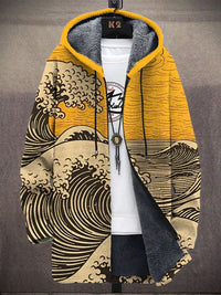 Nálha | Luxuriöser künstlerisch inspirierter Cardigan – Gelb