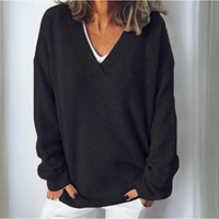 PAMELA | WARMER, BEQUEMER PULLOVER – Schwarz