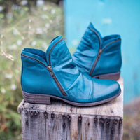 Stiefelette Damen Komfort Herbst | Modisch Reißverschluss – Blau