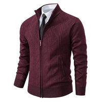 Elegante Herren Strickjacke | Winter – Rot