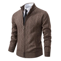 Elegante Herren Strickjacke | Winter – Kaffee