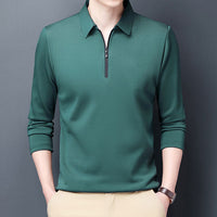 OLYMPS Poloshirt | Slim Fit Herren Poloshirt Kurzarm mit Reißverschluss – Grün