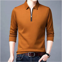 OLYMPS Poloshirt | Slim Fit Herren Poloshirt Kurzarm mit Reißverschluss – Gelb