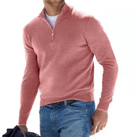 Herren Pullover | V-Ausschnittdesign für den Alltag – Rosa