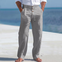 Nilo | Leichte Leinen Sommerhose – Grau