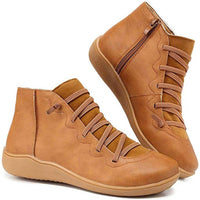 Nina | Trendige Orthopädische Stiefeletten – Braun