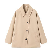 Jacqueline Asymmetrischer Mantel – Beige