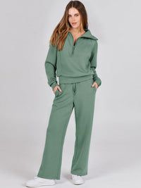 Ellen Pullover und Hosen Set – Oliv