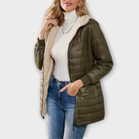 Carolin – Lässige Winterjacke für Damen – Oliv