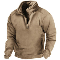 Fred™ - Eleganter Fleecepullover – Khaki