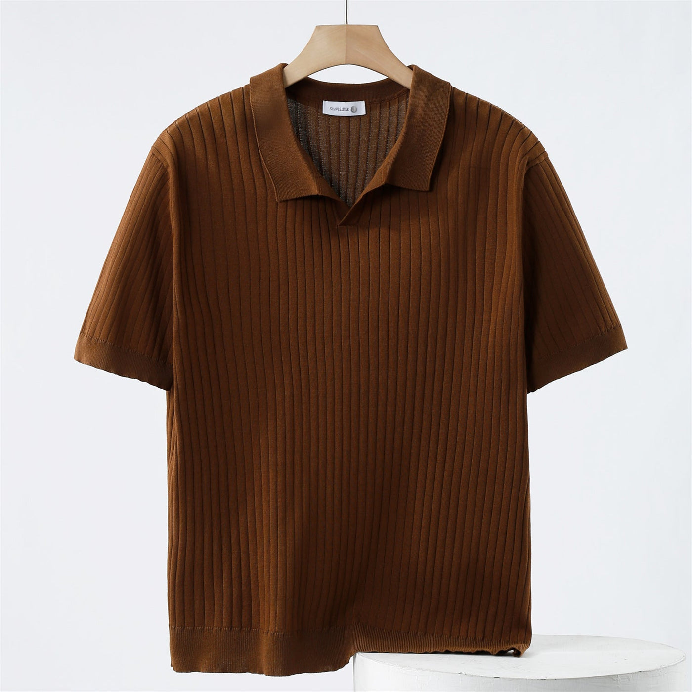 Andreas Strick-Polo mit Kragen