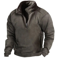Fred™ - Eleganter Fleecepullover – Dunkelgrau