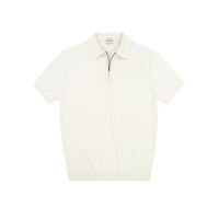 Michael Strick Poloshirt mit Reißverschluss – Weiß