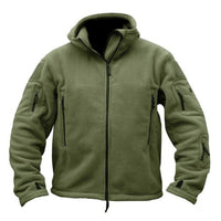 Rollkragenjacke mit mehreren Taschen – Oliv