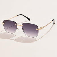 Gregor im Aviator-Stil Sonnenbrille – Grau