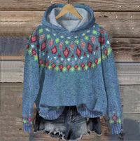 DAGNY - KUSCHELIGER KAPUZENPULLOVER – Hellblau