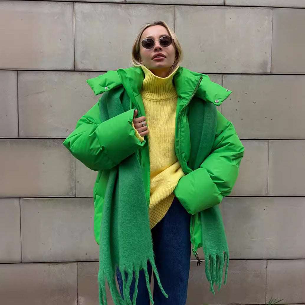Malachie | Dicke und Gepolsterte Winterjacke für Damen mit Kapuze