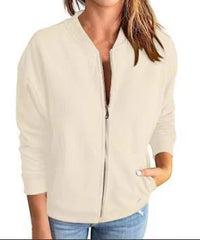 Damen Übergangsjacke | mit Reißverschluss – Khaki