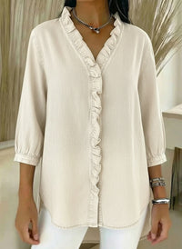 Bilma™ – Elegante Bluse mit Rüschendetails – Willkommen