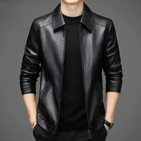 Otto® | Lässige Lederjacke – Schwarz