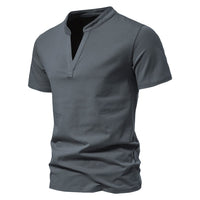 Elias | Trendiges V Shirt für stilvolle Herren – Grau