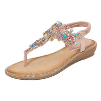 Gabriella Ibiza Sandalen | Sommerliche Sandalen mit Perlen – Rosa