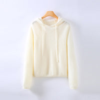 Athena Cashmere Hoodie – Weiß