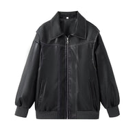 Clementine Übergroße Jacke – Schwarz