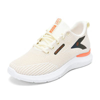Damen Atmungsaktive und bequeme Sport Sneakers mit rutschfester Sohle – Beige