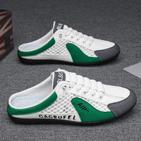 Marco | Herren Leichte Slip-On Sneaker – Weiß Grün