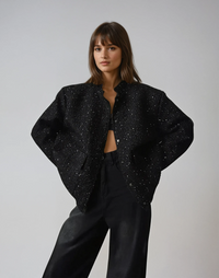 JELKA I ELEGANZ-BLICKFANG JACKE – Schwarz