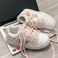 Damen Lifestyle Sneakers mit moderner Schnürung und hochwertigem Obermaterial – Rosarot
