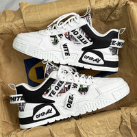 Damen Sportliche Sneaker mit urbanem Design und innovativer Profilsohle – Weiß Schwarz