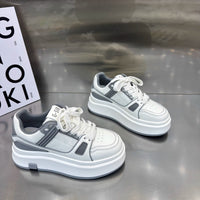 Damen Plattform-Sneaker mit modischem Design und bequemer Dämpfung – Grau