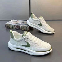 Damen Sportliche Sneakers mit flexibler Sohle und atmungsaktivem Obermaterial – Weißgrün