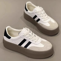 Damen Plateausneaker mit robustem Sohlenprofil und komfortablem Obermaterial – Creme