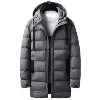 Alessio | Winterjacke mit Kapuze – Grau