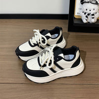 Damen Sportliche Chunky Sneakers mit optimaler Dämpfung und modischem Design – Schwarz