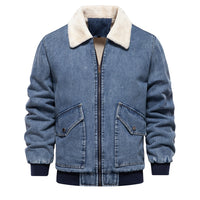 Blake® | Gepolsterte Jeansjacke – Dunkelblau
