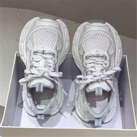 Damen Sportliche Lauf-Sneaker mit atmungsaktivem Obermaterial und komfortabler Dämpfung – Cremeweiß