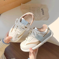 Damen Sportliche Sneakers mit atmungsaktivem Material – Blaubraun