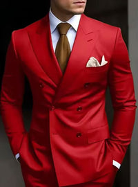 Herren Hochzeitsgast Anzug Slim Fit | Elegant & Modern – Rot