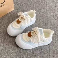 Damen Sneakers mit verspieltem tierischem Dekor und komfortabler Sohle – Blau