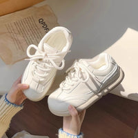 Damen Sportliche Sneakers mit atmungsaktivem Material – Cremeweiß