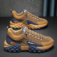 Damen Modische High-Performance Sneakers mit dämpfender Sohle – Khaki