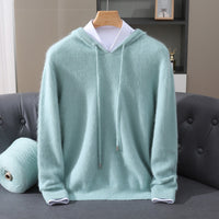 Valencia Cashmere Hoodie – Petrol